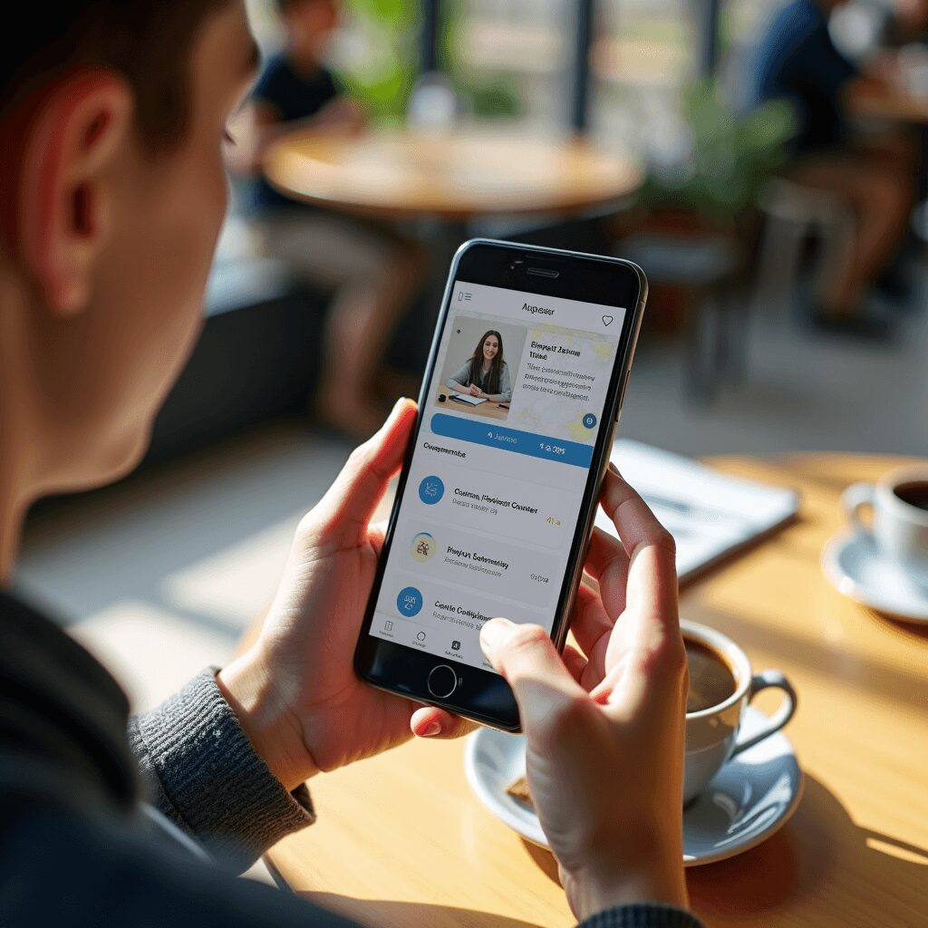 Mobile-friendly online course interface