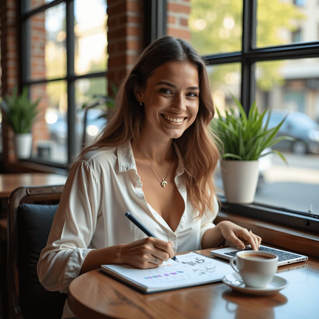 A person reflecting on their progress after 30 days of consistent skill practice